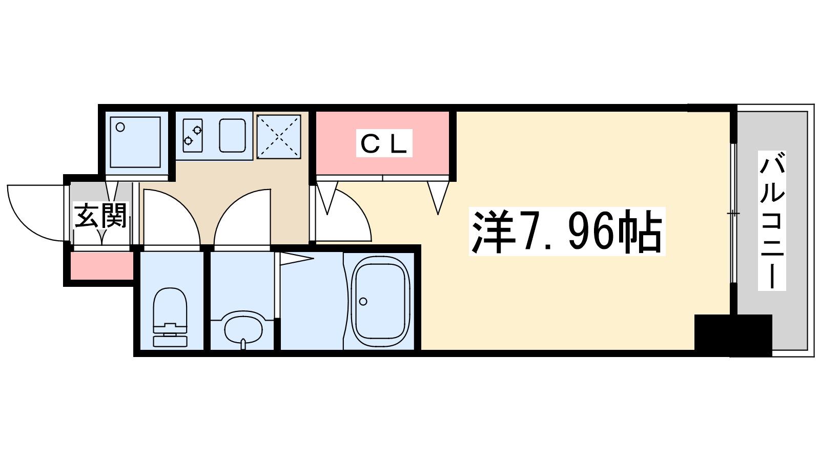 ラグゼ新大阪サウス(1K/6階)の間取り写真