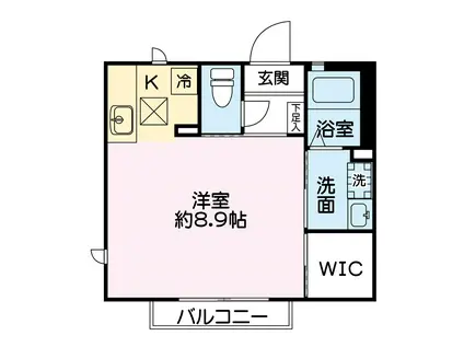 プチクレール(1SK/2階)の間取り写真