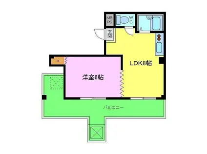 COLLECTION堺東Ⅲ(1LDK/6階)の間取り写真