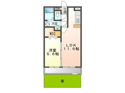 メルベーユII(1LDK/2階)の間取り写真