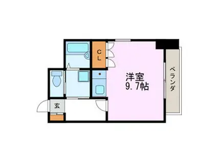千代田VOGEL-1(ワンルーム/5階)の間取り写真