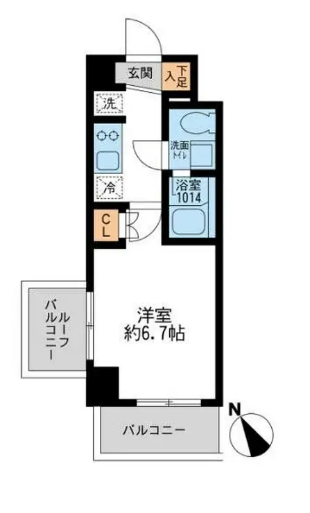 アーデン門前仲町 5階階 間取り