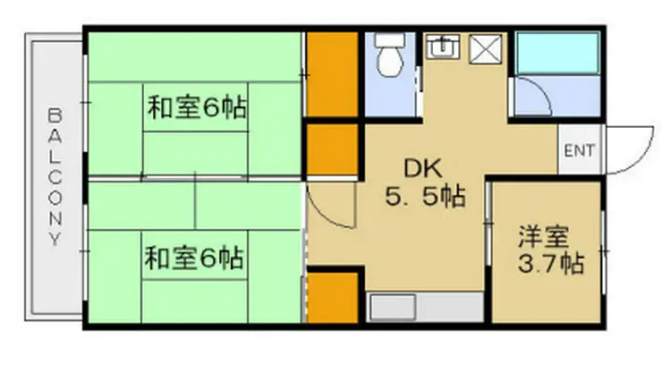 メゾン稲荷坂 4階階 間取り