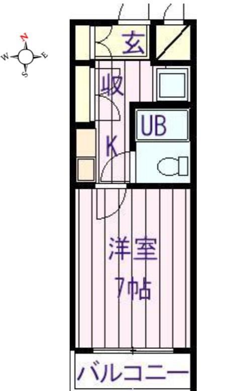 さくらコーポアビックス(1K/2階)の間取り写真