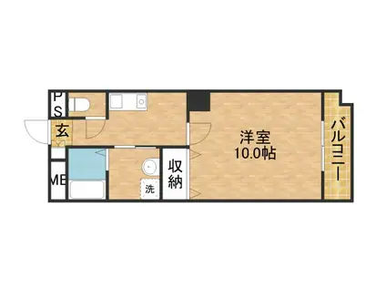 ツインエクセルダイドー(1K/2階)の間取り写真