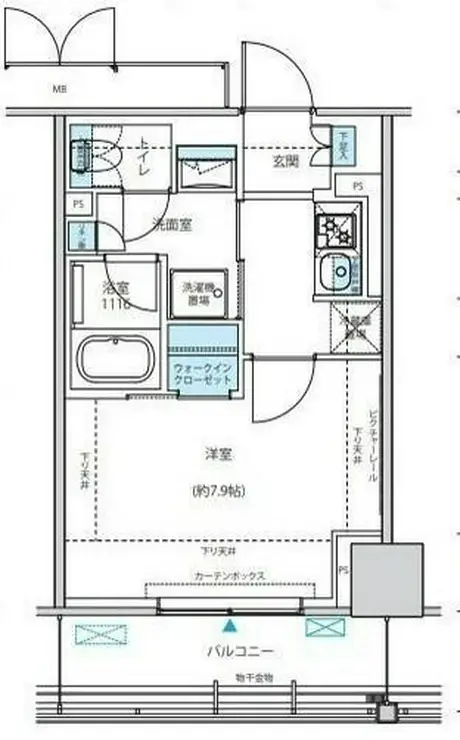 リージア海老名ビナフロント 11階階 間取り