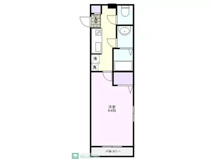 プレミエ・サイ(1K/3階)の間取り写真