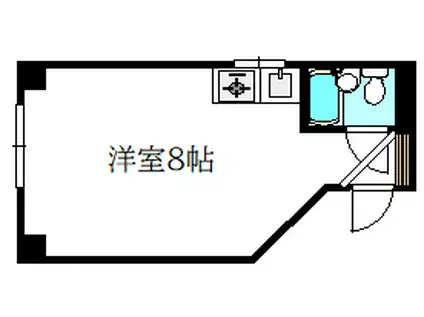 寺本マンション(ワンルーム/3階)の間取り写真