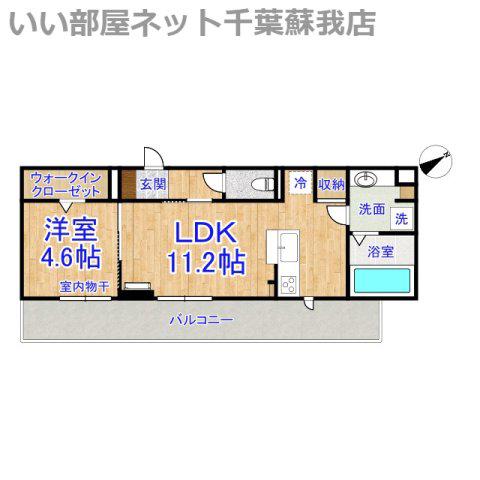 HOLY LANDS(1LDK/3階)の間取り写真