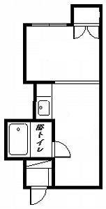 マーブルコート(1DK/1階)の間取り写真