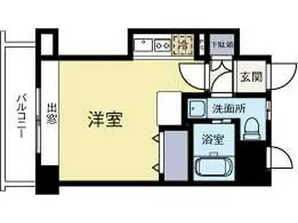 エステートモアサザンステーション(ワンルーム/6階)の間取り写真