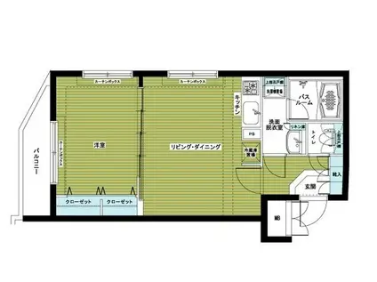 トーシンフェニックス高田馬場弐(1LDK/3階)の間取り写真