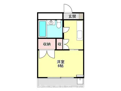 サンライフ堂坂 A(1K/2階)の間取り写真