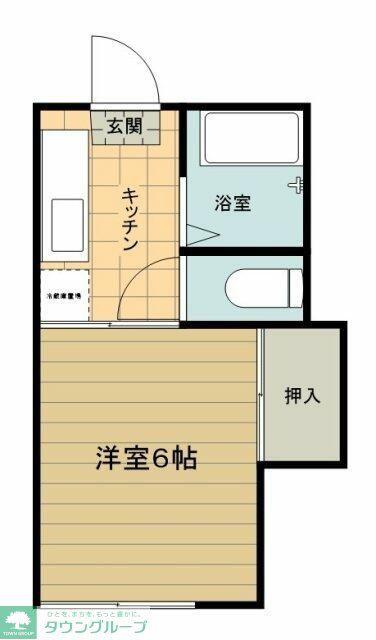 FC秦野南矢名コーポ(1K/2階)の間取り写真