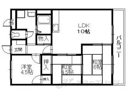 サンクリエート日辨(3LDK/2階)の間取り写真
