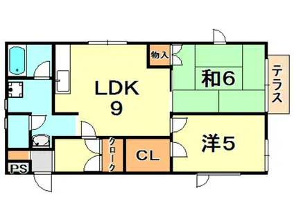 KSCOURT(2LDK/1階)の間取り写真