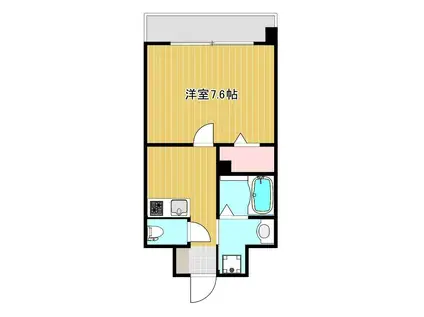 クロノス37九品寺(1K/7階)の間取り写真