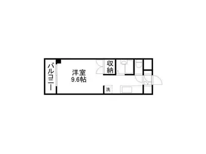 コート大江(ワンルーム/1階)の間取り写真