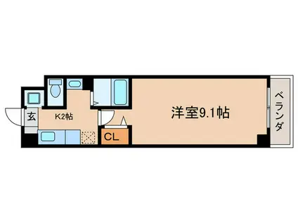 プラネシア星の子京都駅前(1K/10階)の間取り写真