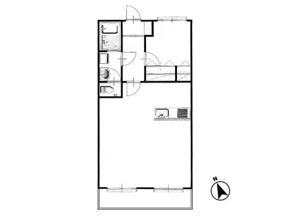藤塚ヒミコマンション(1LDK/1階)の間取り写真