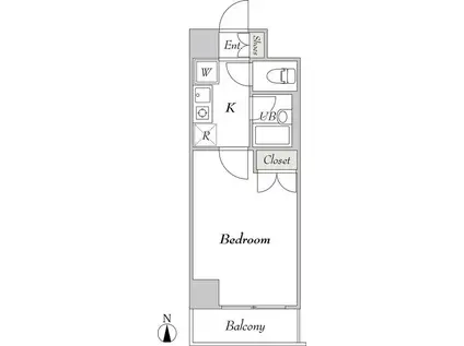 BLUROCK秋葉原 100(1K/8階)の間取り写真