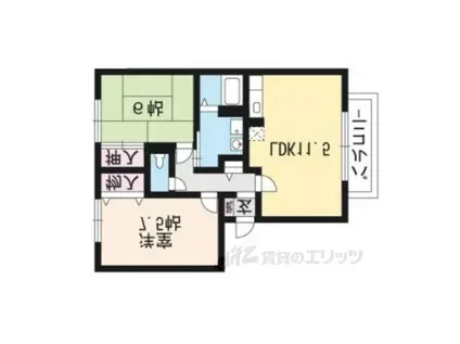 THICK FOREST(2LDK/3階)の間取り写真