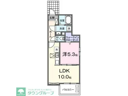 メゾン TOMO(1LDK/1階)の間取り写真