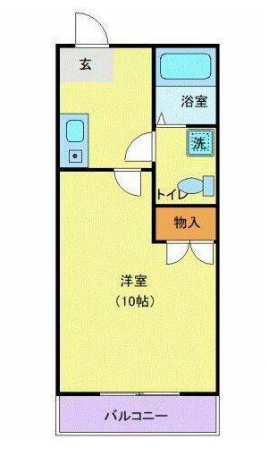 レグルス清新(1K/3階)の間取り写真