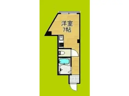 住之江I番館(ワンルーム/3階)の間取り写真