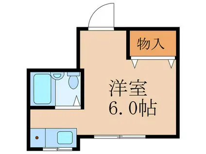 みどりハイツ(ワンルーム/2階)の間取り写真