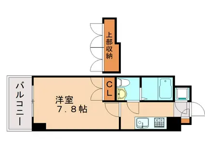 NO67 BENEFIT21 HAKATA(1K/11階)の間取り写真