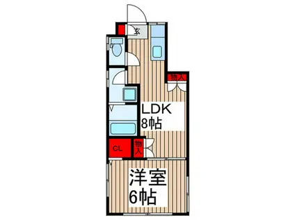 タウン加藤(1LDK/1階)の間取り写真