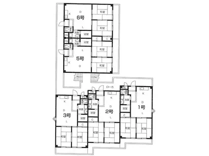 山中マンション(2LDK/3階)の間取り写真