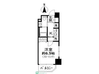N-FLATS 横浜反町(1K/4階)の間取り写真
