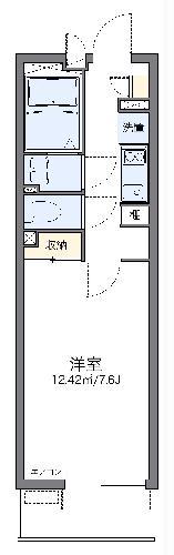 レオネクストハロー北浦和(1K/3階)の間取り写真