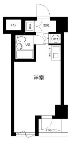 グローリア駒込(ワンルーム/4階)の間取り写真