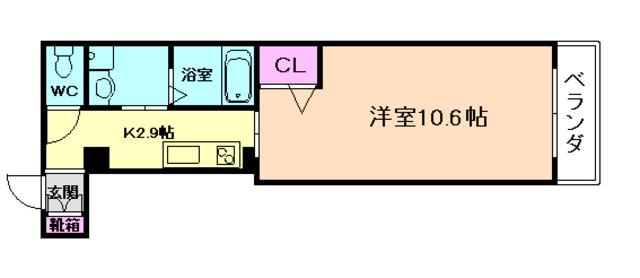 SHA MAISON LAPIS(1K/3階)の間取り写真