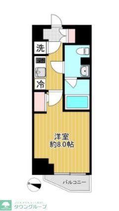 SHOKEN RESIDENCE高島平II(1K/2階)の間取り写真