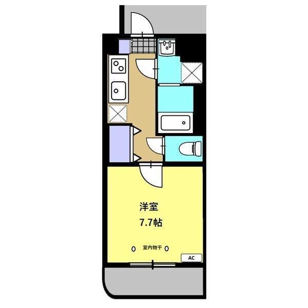 IRSG(1K/3階)の間取り写真