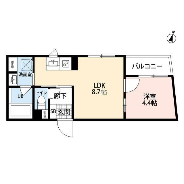 アクセス池袋アネックス(1LDK/2階)の間取り写真