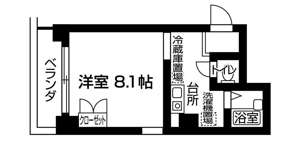 近鉄エルコート東駒形(1K/7階)の間取り写真