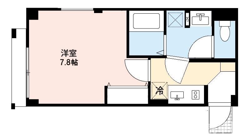 BCASA 東日暮里(1K/2階)の間取り写真
