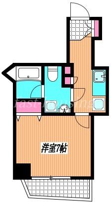 エクセランコウワ(1K/4階)の間取り写真