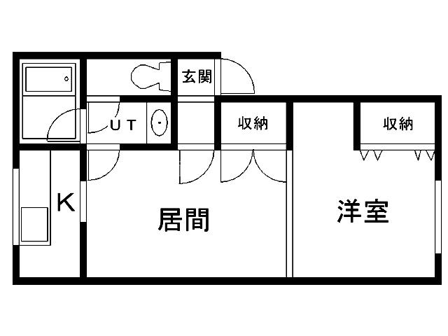 サンハイツルアラル1号館(2K/2階)の間取り写真
