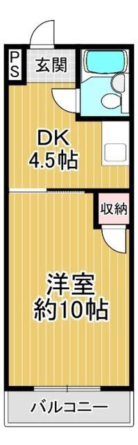 リアライズ尾頭橋(1DK/5階)の間取り写真