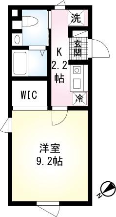 HISUI APARTMENT(ワンルーム/2階)の間取り写真