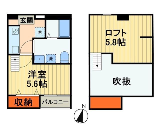 パトリアSMK(1K/1階)の間取り写真