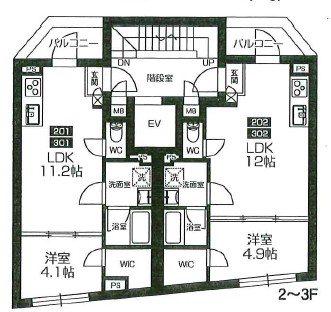 KIRISHIMA VERT(1LDK/3階)の間取り写真