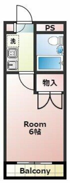 COZY久米川(1K/3階)の間取り写真