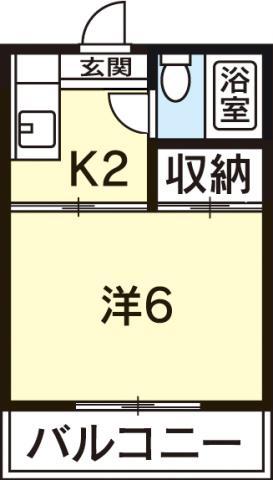キャッスル85(1K/4階)の間取り写真